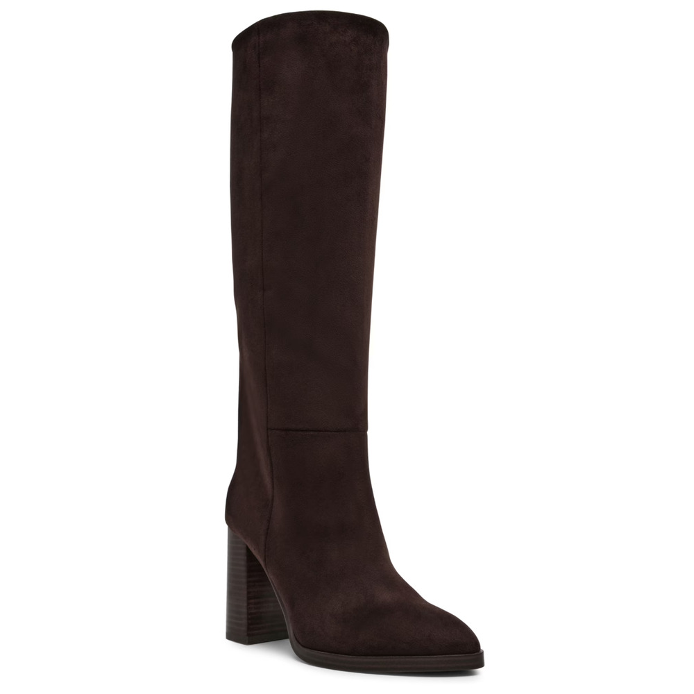 DV Dolce Vita Women's Bardonny Knee High Block Heel Boots Dark Brown Size 8 1/2